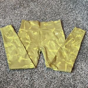 Gymshark Yellow Leggings Athletic Fit